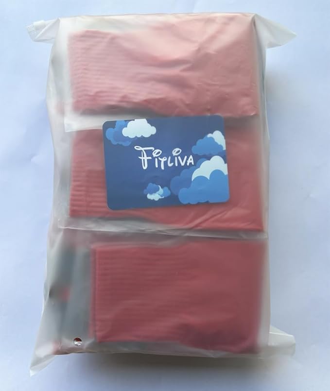 Fitliva Knee High Long Sports Socks Unisex Multicolor 3/6/12 Pairs