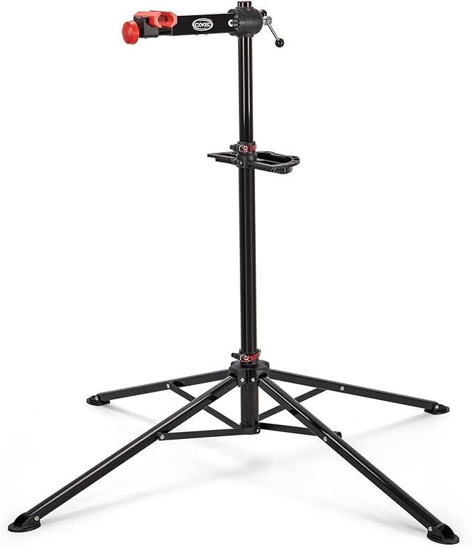 CXWXC Bike Repair Stand - Bicycle Stand For Maintenance Workstand - Ebike Repair Stand Shop Home Mechanics for Mountain Road Bike and E Bike (Black)
