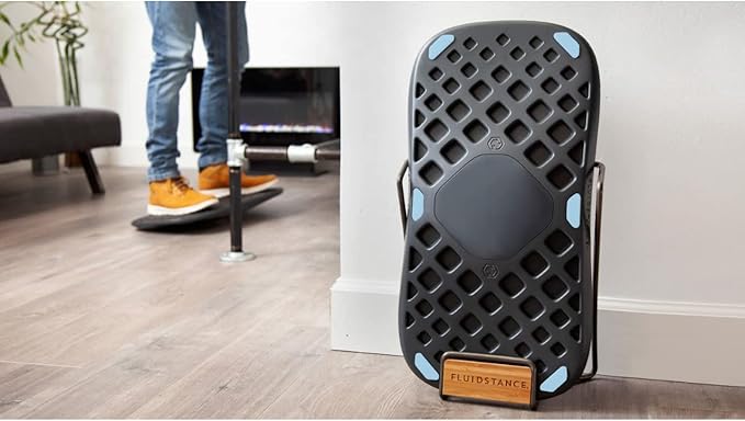 FluidStance Adult Balance Board for Standing Desk - Anti Fatigue USA Made 360 Degree Rocker Wobble Board as Exercise Equipment to Increase Focus & Movement - Sustainable Anti-Slip Plane Standing Board