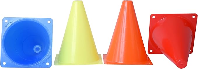 Cones for Sports Training, 7 Inches Tall & Visible, Durable and Easy to Handle Sports Cones, Ideal for All Kinds of Training Cones Activities and Field Practice Sport