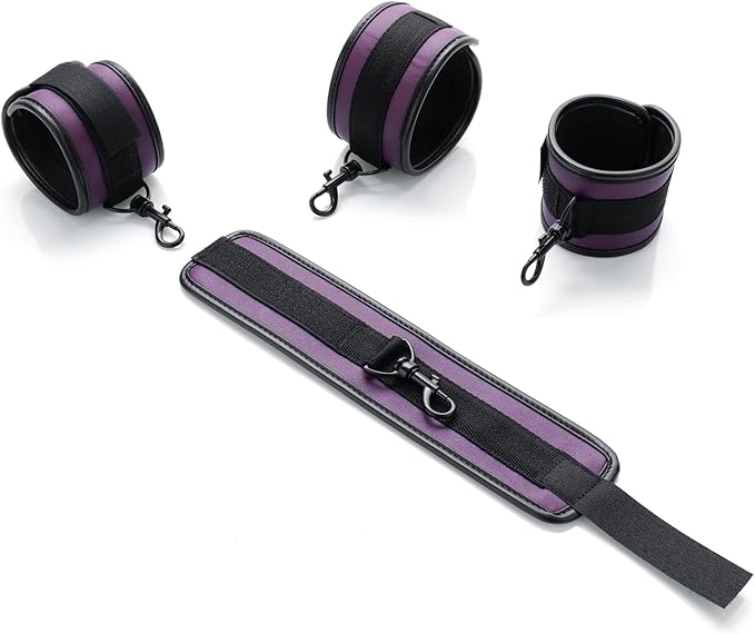 6pcs Black PU Adjustable Straps Sports Training Fitness Gear Home Yoga Set