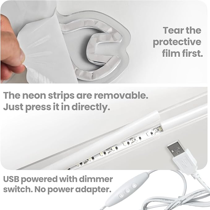 Dumbbell Neon Sign,Neon Signs for Wall Decor,Gym Neon Sign,Ghost Dead Lift Led Sign,Barbell Led Signs for Wall,USB Powered with Dimmable Switch Neon Lights for Bedroom,Gym Decor,Workout