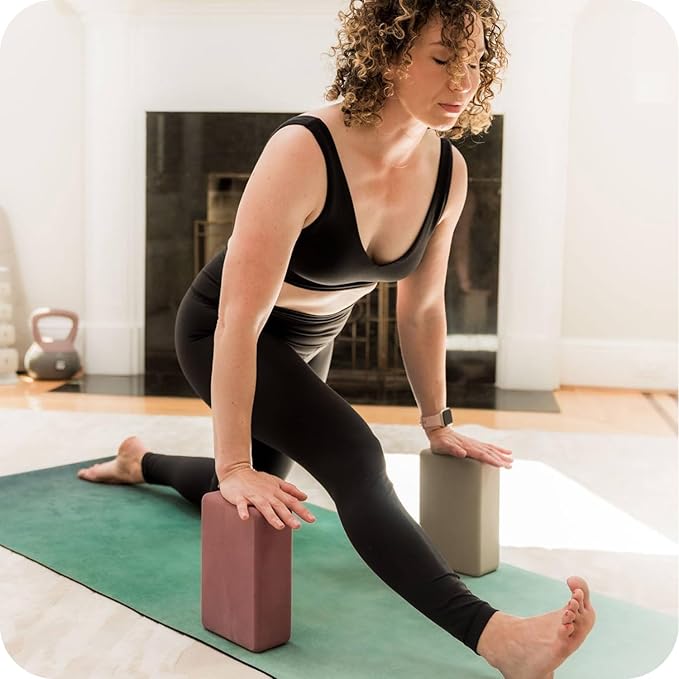 Yoga blocks with Anti-Slip, Comfortable Grip, Sturdy Sides for Secure Workouts at Home, for Yoga, and Pilate Training
