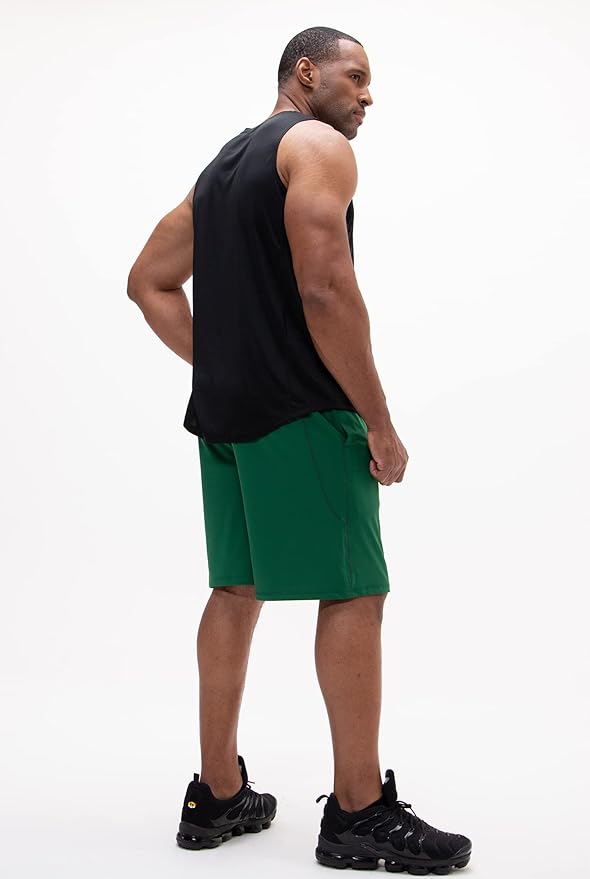 DEVOPS Men's 2-Pack Loose-Fit 10" Workout Gym Shorts with Pockets