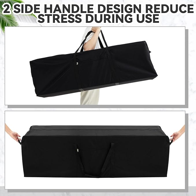 48 x 15 x 15 Inch, 176 L Extra Large Duffle Bag Camping Tent Storage Duffle Sports Equipment Bag Heavy Duty and Waterproof for Travel Camping Tent Pole Hammock Tripod Fishing Luggage Moving