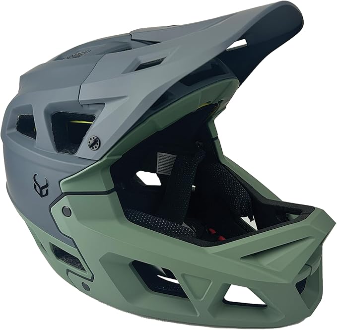 Demon United Podium X MIPS Full Face Mountain Bike Helmet- Removable Fit Pad Options- Advanced Venting System-Lightweight - Fullface DH BMX MTB Helmet