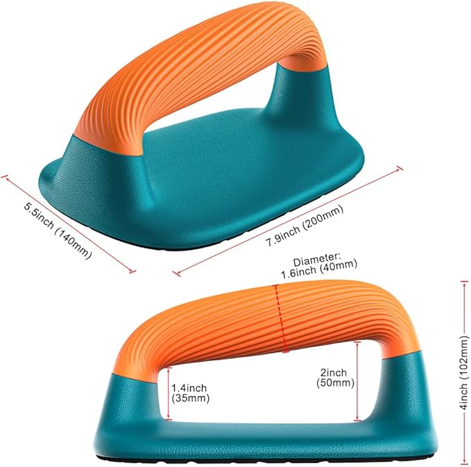 Dolibest Push Up Bars, Pushup Stands with Comfortable Push Up Handles, Bottom Anti-Slip Pad, Strength Training Equipment Home Gym Fitness Body Building Muscle Training Workout (2PCS)