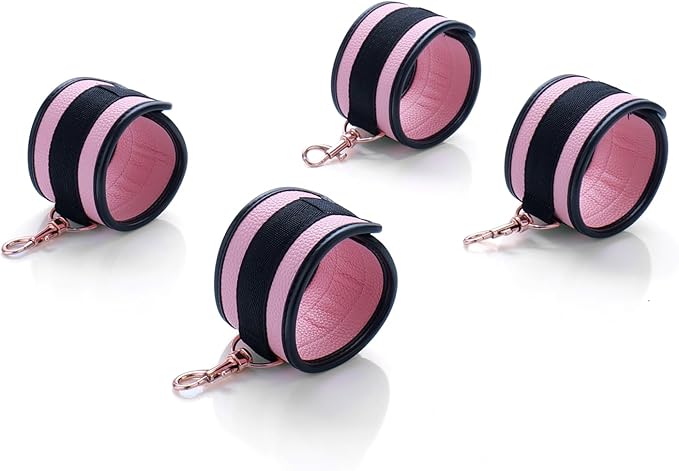 6pcs Black PU Adjustable Straps Sports Training Fitness Gear Home Yoga Set