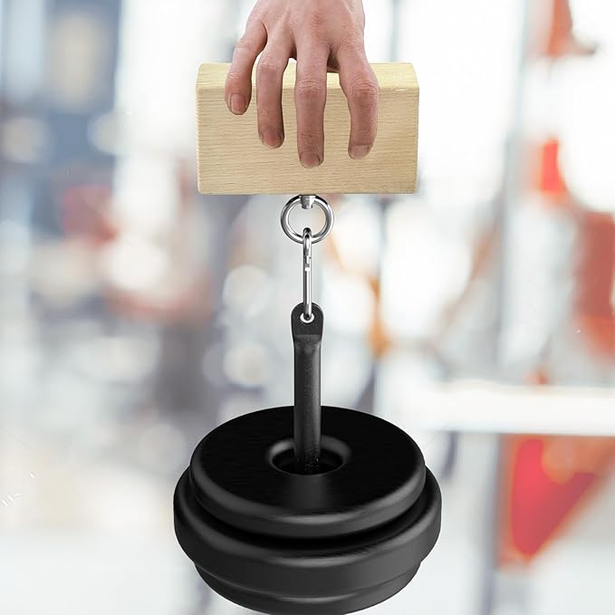 Grip Strength Training Beech Wood Pinch Block & Half-Sphere Ball with Loading Pin – Hand, Finger, Forearm Workout Set for Climbing, Lifting, Fitness Training