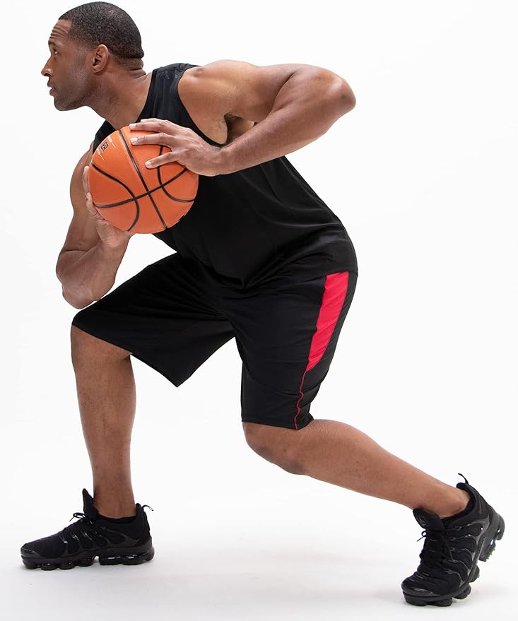 DEVOPS Men's 2-Pack Loose-Fit 10" Workout Gym Shorts with Pockets