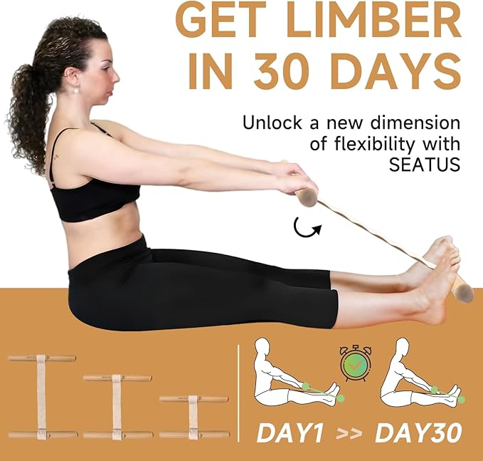 Innovative Muscle Stretching Device, Adjustable Length Hamstring Stretcher Redefines Flexibility, Pain Relief and Wellbeing for Your Entire Body Easily Perform Yoga and Stretching at Home!