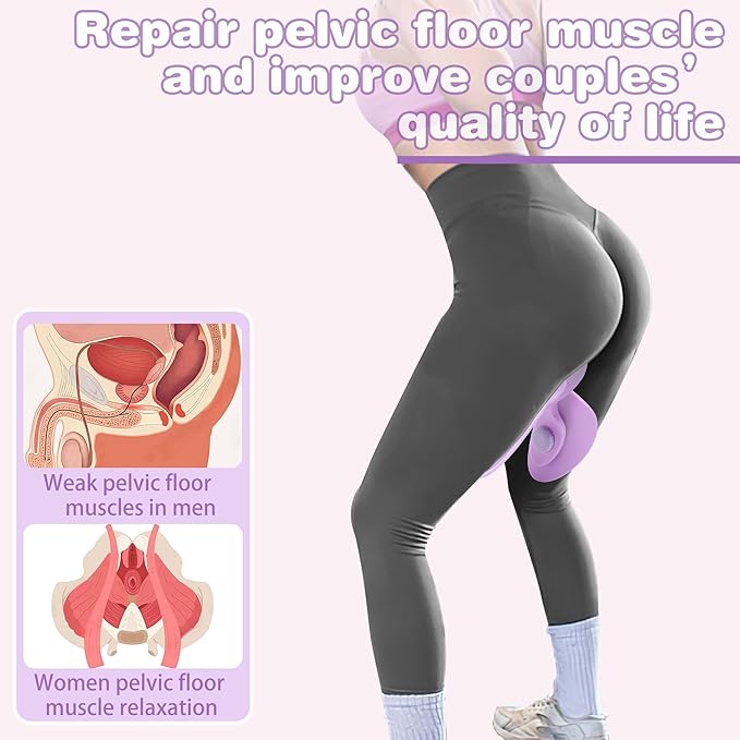 Inner Thigh and Pelvic Floor Muscle kegel Exerciser Toner for Women and Man, Leg Workout Exercise Equipment Device HIPS Pelvis Trainer Machine kegal excersize Toner