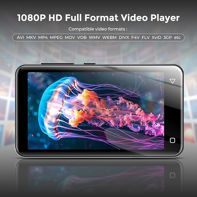 innioasis 80GB MP3 Player with Bluetooth and WiFi, MP3 Player for Kids with Spotify, Spotify Kids, Pandora, Audible, 4.0" Touch Screen Music Player with Parental Controls, Up to 1TB (Gray)