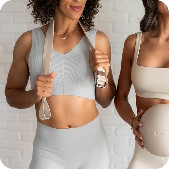 Fitness Yoga Strap, Soft Cotton Workouts Unisex Yoga Straps, Stretch Bands for Exercise and Flexibility, Yoga Belt for Fitness, Yoga, Pilates