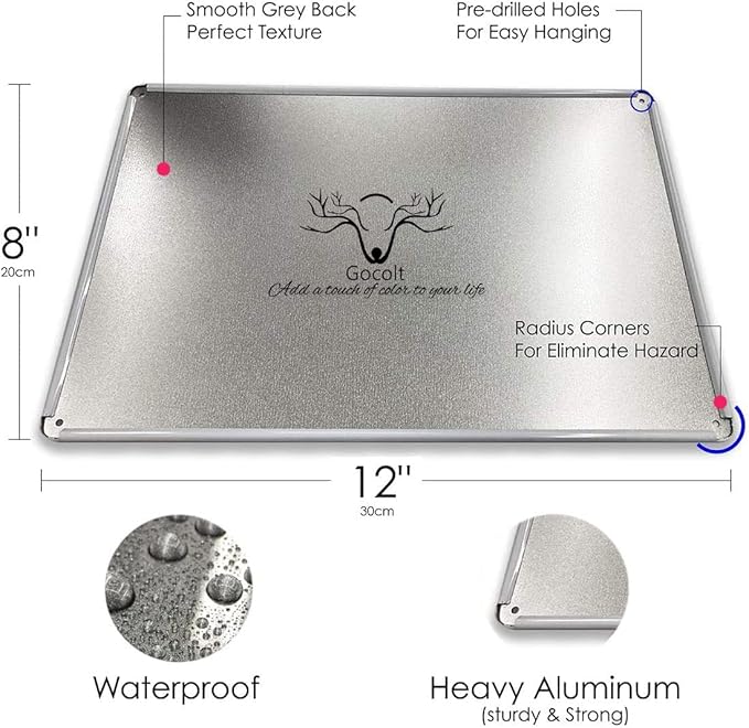 Gocolt Fun Laundry Sign - Vintage Home Decor Unique Accessory Tin Painting Signs - Fits Wall Mounts - Wash-Dry-Fold-Repeat 12x8 Inch