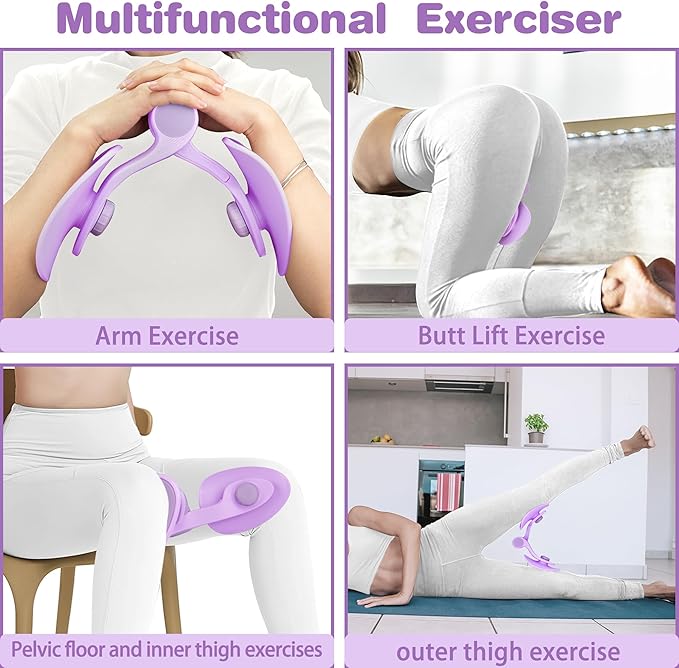 Inner Thigh and Pelvic Floor Muscle kegel Exerciser Toner for Women and Man, Leg Workout Exercise Equipment Device HIPS Pelvis Trainer Machine kegal excersize Toner