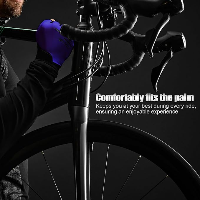 Cycling Gloves Bike Gloves for Men/Women Half Finger Biking Gloves Exercise Workout Gloves Suitable for Outdoor Sports, Gym, Weight Lifting, Rowing and Motorcycle