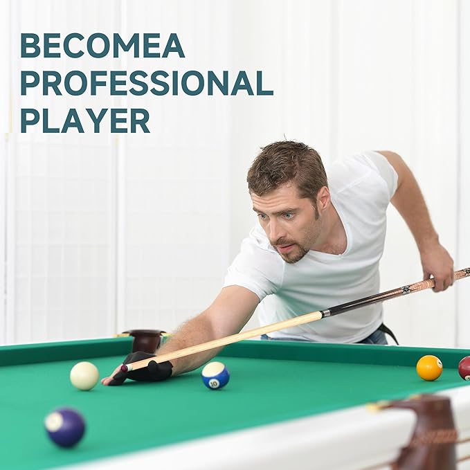 HomeSeason Pool Cue Stick 57" Billiard Cue Sticks Professional Low Deflection Pool Sticks