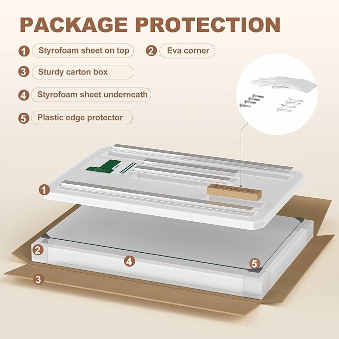 Hasipu Home Gym Mirror 83" L x 39" W - 1PC Large Full Body Mirror for Yoga, Wall-Mounted Mirrors for Fitness, Garage, Dance Studio, 0.16in Tempered Glass Frameless