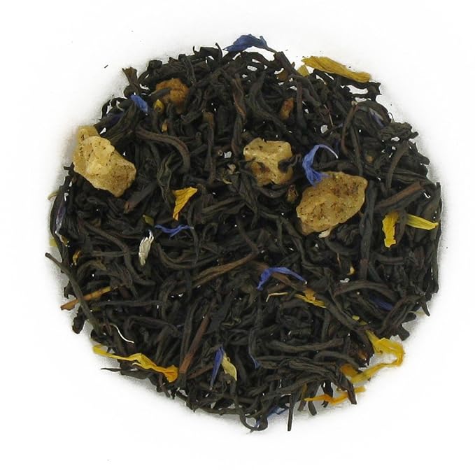 English Tea Store Blue Lady Flavored Black Loose Leaf Tea pouches - 4oz | Citrus Passionfruit Orange Grenadine Sweet Blend | High Grown Premium Tea