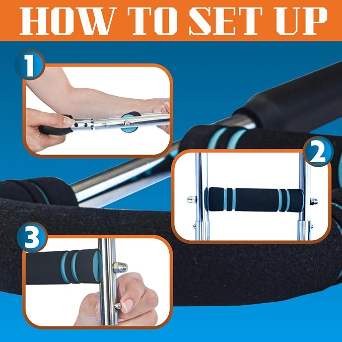 Advanced Twister Arm Trainer – Heavy 65–110 lbs Resistance Bar for Upper Body Strength – Chest, Arms, Shoulders & Back – High Intensity Home Gym Equipment with Non-Slip Foam Handles