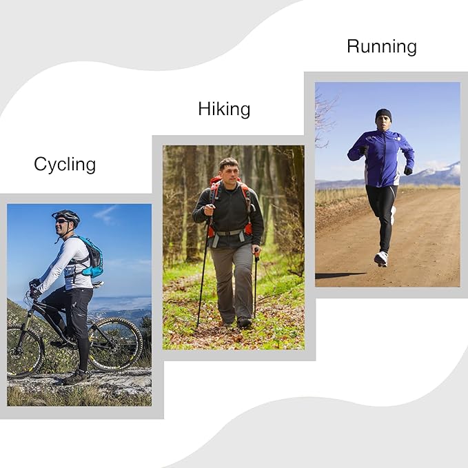 AKOENY Men's Performance Athletic Cushioned Quarter Ankle Socks (6 Pairs)