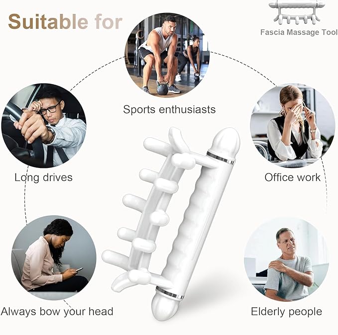 Fascia Massage Tool Blaster for Cellulite,Trigger Points Massage Tools,Neck Back and Shoulder Message Stick & Cellulite Massager,Gifts for Women Men