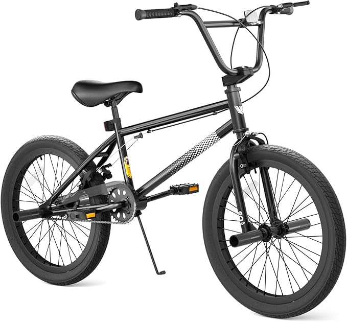 67i Boys BMX Bike 18/20 Inch Ages 8-12 Kids Bicycle with Front Rear U Brake Adjustable Seat Iron Fork 2.09" Wide Tires