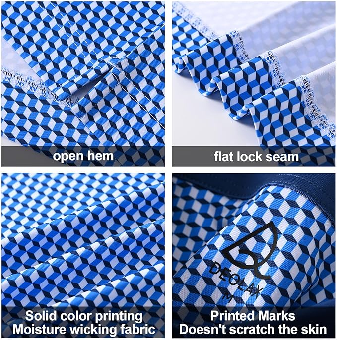 DEOLAX Mens Polo Shirts Fashion Print Mens Golf Shirt Dry Fit Mens Golf Polo Short Sleeve Quick Dry Funny Golf Shirt for Men