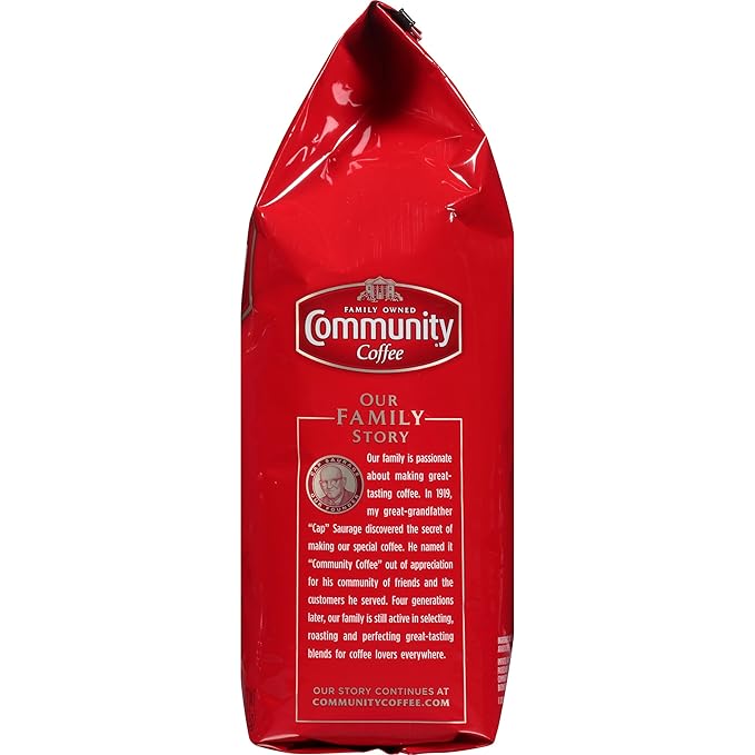 Community Coffee French Roast, 128 Ounces Ground Coffee, Extra Dark Roast, 32 Ounce Bag (Pack of 4)