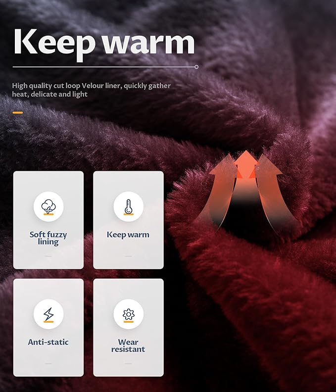 CREATMO US Men's Mountain Waterproof Ski Jacket - Windproof Snowboarding Warm Winter Coat Raincoat