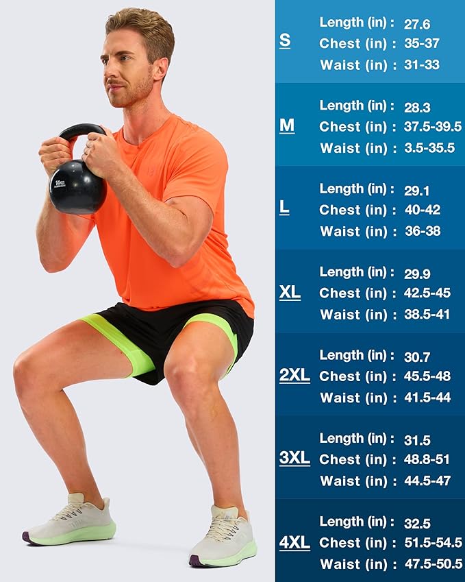 G Gradual Men's Workout Shirts Quick Dry Athletic Running T-Shirts Lightweight Moisture Wicking Short Sleeve Sports Gym Tops