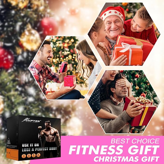 HPYGN Resistance Bands, Exercise Bands with Handles, Fitness Bands, Workout Bands with Door Anchor and Ankle Straps, for Heavy Resistance Training, Physical Therapy, Shape Body, Yoga, Home Workout Set