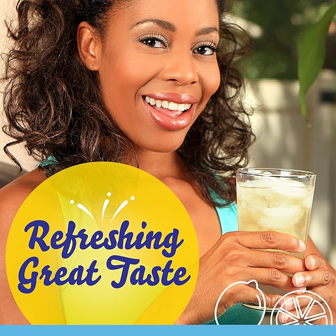 Crystal Light Lemonade Naturally Flavored with other natural flavor Powdered Drink Mix, 72 ct Pitcher Packets, 12 Canisters of 6 Pitcher Packets