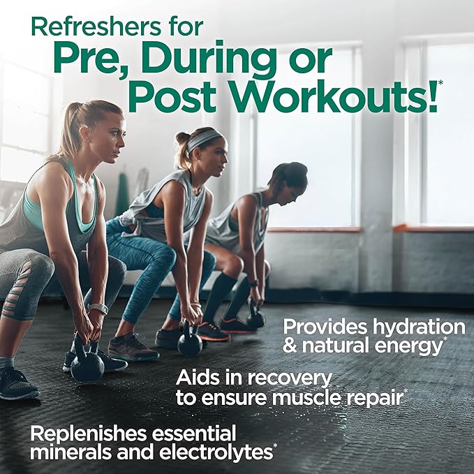 COUNTRY FARMS Refreshers, Super Greens and Electrolytes, Essential Minerals and Superfoods, Hydration Support, Promotes Natural Energy, with Fiber, Tropical Mango, 30 Servings