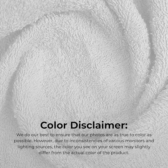 Avalon Salon Towel - White Hand Towels Bulk Pack of 24-100% Cotton Absorbent Spa, Facial & Gym Towels for Working Out - 16x27 Inches (Not Bleach Proof)