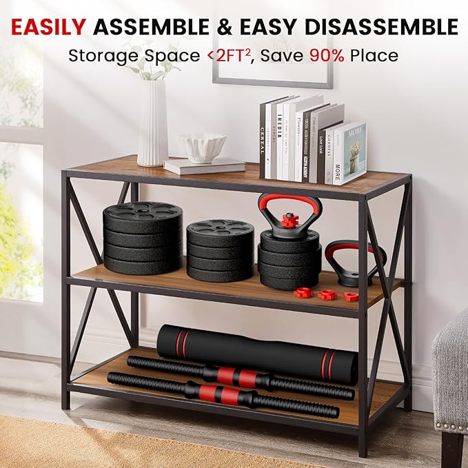 Adjustable Dumbbell Set, 20/33/45/70/90lbs Free Weight Set with Connector, 4 in1 Dumbbells Set Used as Barbell, Kettlebells, Push up Stand, Weight Set for Home Gym Suitable Men/Women