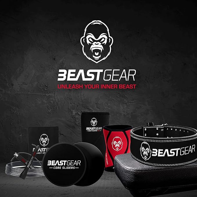 Core Sliders by Beast Gear – Double Sided Gliding Discs for Abdominal Exercises - Carpet and Hard Floors