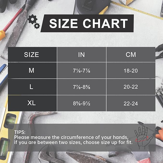 HANDLANDY Fingerless Work Gloves for Men, Padded Half Finger Tactical Mechanics Gloves, Utility Trucker Driver Gloves (Black, X-Large (Pack of 1))