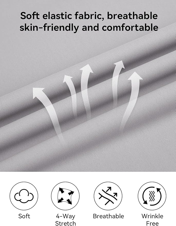 Esabel.C Jacquard Golf Shirts for Men Moisture Wicking Short Sleeve Performance Dry Fit Active Mens Polo Shirts