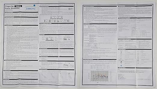 Innovo FSA/HSA Eligible iP900BP-B Fingertip Pulse Oximeter, Blood Oxygen Monitor with Free App, Plethysmograph, and Perfusion Index (with Bluetooth)