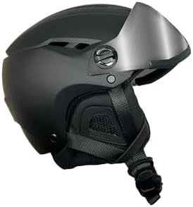 Demon United Ski and Snowboard Visor Helmet-Snowboard Helmet with Removable Visor Goggles and Rear Dial Adjustment- Snow Sport Helmets for Men and Women