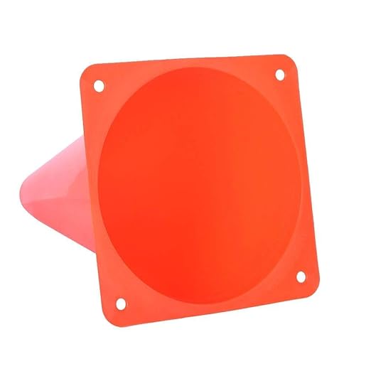 Alyoen 9 inch Orange Traffic Cones, Plastic Sport Cones, Soccer Training Cones for Outdoor Activity & Festive Events (Sets of 10/15/ 20)