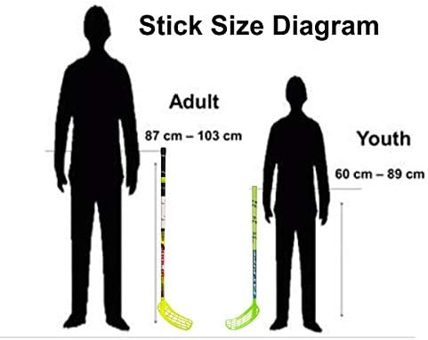 Floorball High School/Adult Stick Set with 12 Sticks, 12 Balls & Bag