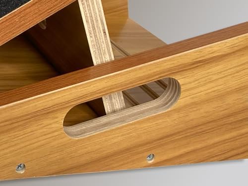 BAM's Adjustable Slant Board for Calf Stretching | Wide Slant Board for Squats & Calf Stretch | Professional Incline Board Calf Stretcher for Fitness & Physical Therapy (Plantar Fasciitis & Achilles)