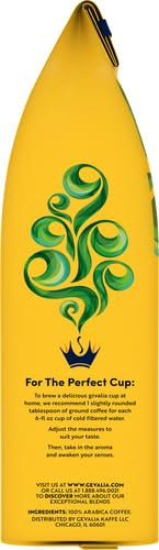 Gevalia Espresso Dark Roast Ground Coffee (12 oz Bag) (Pack of 5)