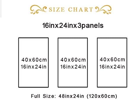 Framed Canvas Wall Art Work Quote, Office Wall Art Decor, Stay positive work hard make it happen, gift for father, boss gift, Inspirational Prints, Motivaional Wall Art (G-3pcs,16x24inchx3pcs)