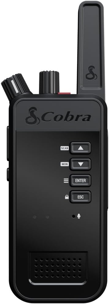 Cobra Performa 400 Business Radio (1-Pack with Dock) - 2-Channel UHF/LMR Professional Two Way Radio, Waterproof Walkie Talkie, Drop Proof, Shockproof IP67 & MIL-SPEC Rated, 18-Hour Li-Ion Battery