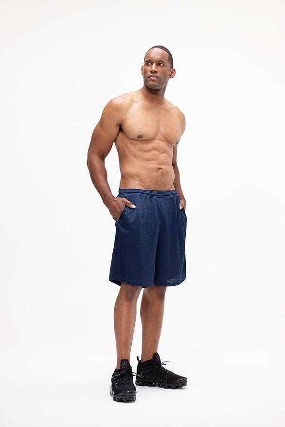 DEVOPS Men's 2-Pack Loose-Fit 10" Workout Gym Shorts with Pockets