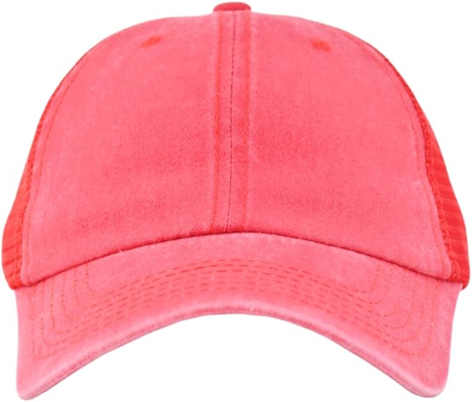 Comfy Vintage Trucker Baseball Hat- M/L/XL/XXL Women Men Unstructured Washed Dad Cap | Snapback | Soft Crown | Soft Mesh